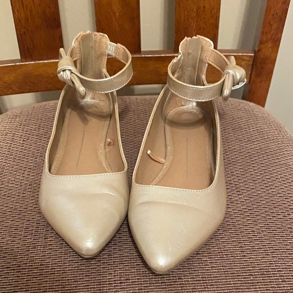 Report Cream Ankle Strap Heels